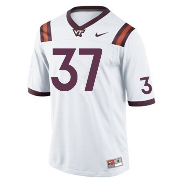 Men #37 Brion Murray Virginia Tech Hokies College Football Jerseys Sale-White